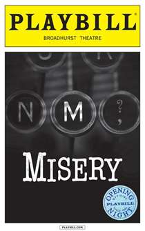 Misery Limited Edition Official Opening Night Playbills 